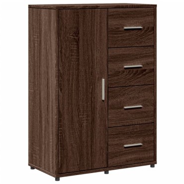 vidaXL Βοηθητικά Ντουλάπια 2 τεμ. Καφέ Δρυς 60x31x84cm Επεξ. Ξύλο