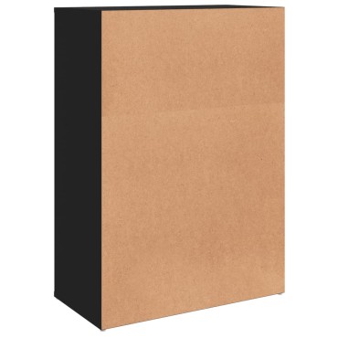 vidaXL Βοηθητικά Ντουλάπια 2 τεμ. Μαύρη 60x31x84cm Επεξεργ. Ξύλο