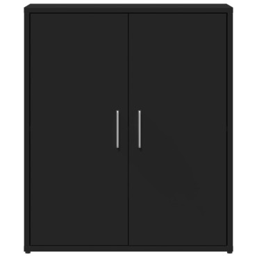 vidaXL Βοηθητικά Ντουλάπια 2 τεμ. Μαύρο 60x31x70cm Επεξεργ. Ξύλο