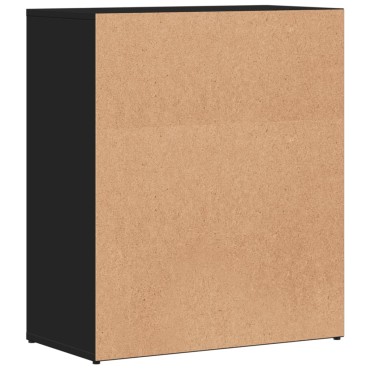 vidaXL Βοηθητικά Ντουλάπια 2 τεμ. Μαύρο 60x31x70cm Επεξεργ. Ξύλο