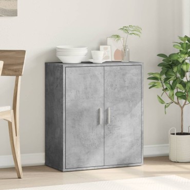 vidaXL Ντουλάπι Γκρι Σκυροδέματος 79x38x80cm Επεξεργασμένο Ξύλο 1 τεμ.