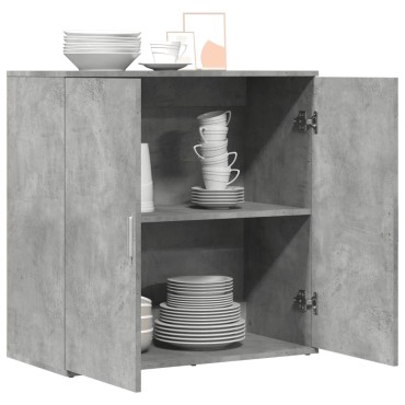 vidaXL Ντουλάπι Γκρι Σκυροδέματος 79x38x80cm Επεξεργασμένο Ξύλο 1 τεμ.