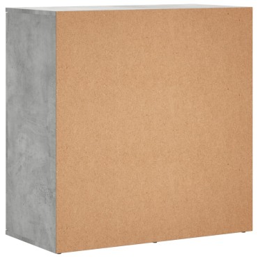 vidaXL Ντουλάπι Γκρι Σκυροδέματος 79x38x80cm Επεξεργασμένο Ξύλο 1 τεμ.