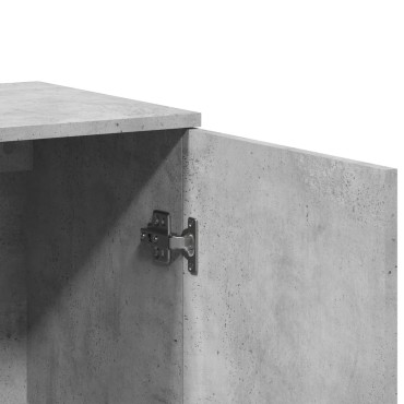 vidaXL Ντουλάπι Γκρι Σκυροδέματος 79x38x80cm Επεξεργασμένο Ξύλο 1 τεμ.