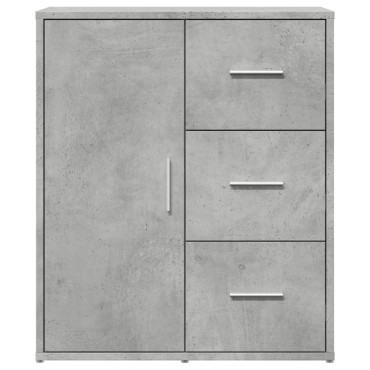 vidaXL Βοηθητικά Ντουλάπια 2 τεμ. Γκρι Σκυρ. 60x31x70cm Επεξεργ. Ξύλο
