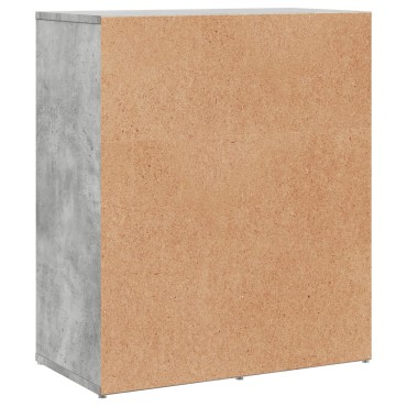 vidaXL Βοηθητικά Ντουλάπια 2 τεμ. Γκρι Σκυρ. 60x31x70cm Επεξεργ. Ξύλο