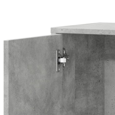 vidaXL Βοηθητικά Ντουλάπια 2 τεμ. Γκρι Σκυρ. 60x31x70cm Επεξεργ. Ξύλο