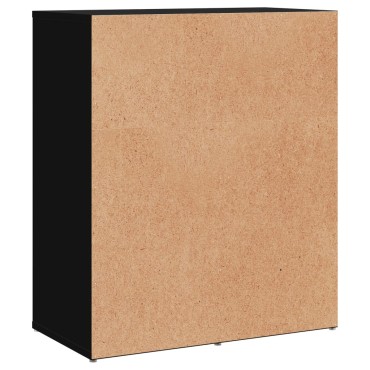 vidaXL Βοηθητικά Ντουλάπια 2 τεμ. Μαύρο 60x31x70cm Επεξεργ. Ξύλο