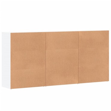 vidaXL Βοηθητικά Ντουλάπια 3 τεμ. Λευκό 60x31x84cm Επεξεργ. Ξύλο
