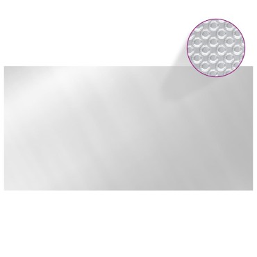vidaXL Κάλυμμα Πισίνας Ασημί 400x200 εκ. από Πολυαιθυλένιο