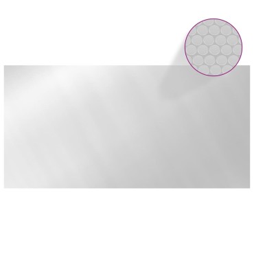 vidaXL Κάλυμμα Πισίνας Ασημί 400x200 εκ. από Πολυαιθυλένιο