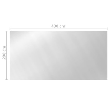 vidaXL Κάλυμμα Πισίνας Ασημί 400x200 εκ. από Πολυαιθυλένιο