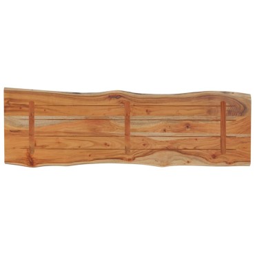 vidaXL Επιφάνεια Τραπεζιού Ορθογώνια 110x40x2,5cm Μασίφ Ξύλο Ακακίας 1 τεμ.