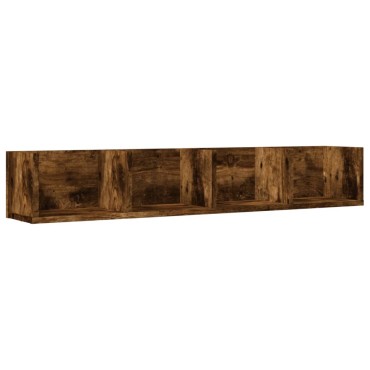 vidaXL Ντουλάπι Τοίχου Καπνιστή Δρυς 99x18x16,5cm Επεξεργασμένο Ξύλο 1 τεμ.
