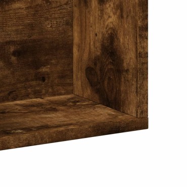 vidaXL Ντουλάπι Τοίχου Καπνιστή Δρυς 99x18x16,5cm Επεξεργασμένο Ξύλο 1 τεμ.