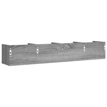 vidaXL Ντουλάπι Τοίχου Γκρι Sonoma 99x18x16,5cm Επεξεργασμένο Ξύλο 1 τεμ.