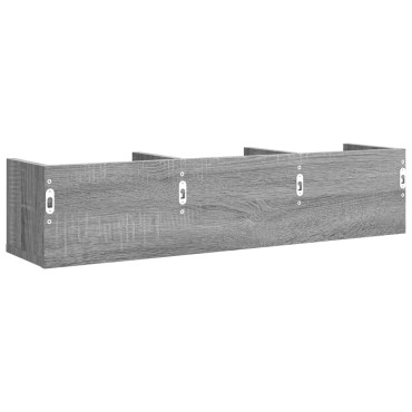 vidaXL Ντουλάπια Τοίχου Γκρι Sonoma 75x18x16,5cm Επεξ. Ξύλο 1 τεμ.