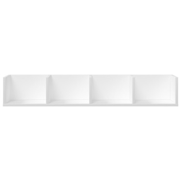 vidaXL Ντουλάπια Τοίχου 2 τεμ. Λευκά 99x18x16,5cm Επεξεργασμένο Ξύλο