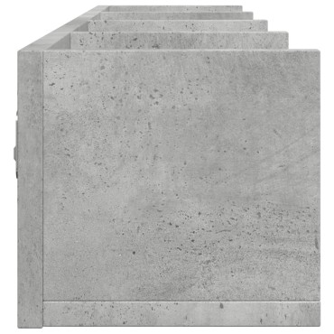 vidaXL Ντουλάπια Τοίχου 2 τεμ. Γκρι Σκυρ. 99x18x16,5cm Επεξ. Ξύλο