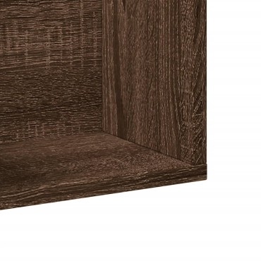 vidaXL Ντουλάπι Τοίχου Καφέ Δρυς 99x18x16,5cm Επεξεργασμένο Ξύλο 1 τεμ.