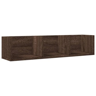 vidaXL Ντουλάπι Τοίχου Καφέ Δρυς 75x18x16,5cm Επεξεργασμένο Ξύλο 1 τεμ.