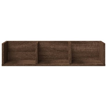 vidaXL Ντουλάπι Τοίχου Καφέ Δρυς 75x18x16,5cm Επεξεργασμένο Ξύλο 1 τεμ.