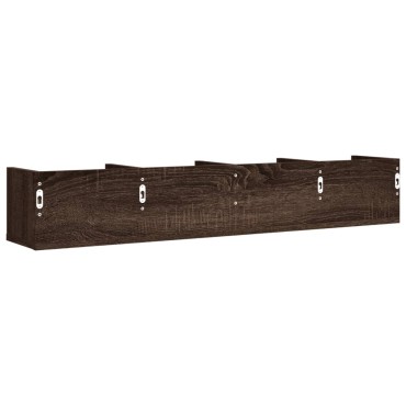 vidaXL Ντουλάπια Τοίχου 2 τεμ. Καφέ δρυς 99x18x16,5cm Επεξ. Ξύλο