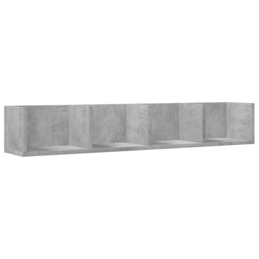 vidaXL Ντουλάπι Τοίχου Γκρι Σκυρ. 99x18x16,5cm Επεξεργασμένο Ξύλο 1 τεμ.