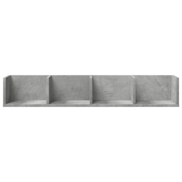 vidaXL Ντουλάπι Τοίχου Γκρι Σκυρ. 99x18x16,5cm Επεξεργασμένο Ξύλο 1 τεμ.