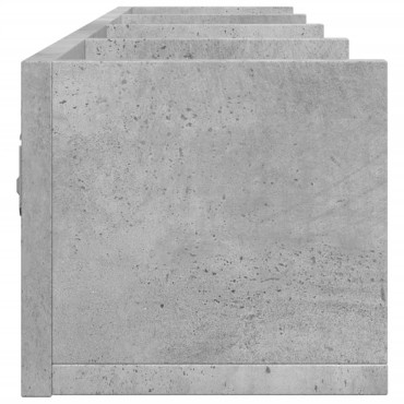 vidaXL Ντουλάπι Τοίχου Γκρι Σκυρ. 99x18x16,5cm Επεξεργασμένο Ξύλο 1 τεμ.