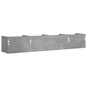 vidaXL Ντουλάπι Τοίχου Γκρι Σκυρ. 99x18x16,5cm Επεξεργασμένο Ξύλο 1 τεμ.