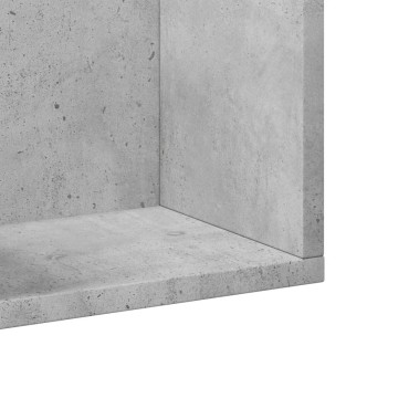 vidaXL Ντουλάπι Τοίχου Γκρι Σκυρ. 99x18x16,5cm Επεξεργασμένο Ξύλο 1 τεμ.