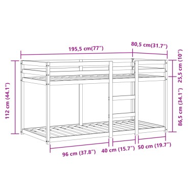 vidaXL Κουκέτα με Κουρτίνες Ροζ 75 x 190 εκ. Μασίφ Ξύλο Πεύκου