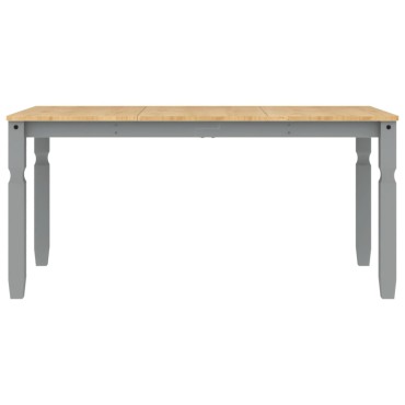 vidaXL Τραπεζαρία Corona Γκρι 160x80x75cm από Μασίφ Ξύλο Πεύκου 1 τεμ.