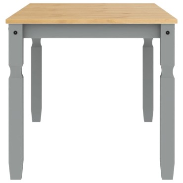 vidaXL Τραπεζαρία Corona Γκρι 160x80x75cm από Μασίφ Ξύλο Πεύκου 1 τεμ.
