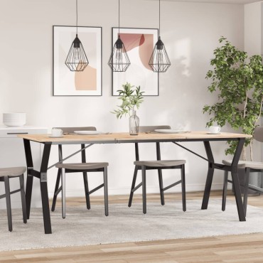 vidaXL Πόδια Τραπεζαρίας σε Σχήμα «Y» 180x80x73cm Ατσάλι 1 τεμ.