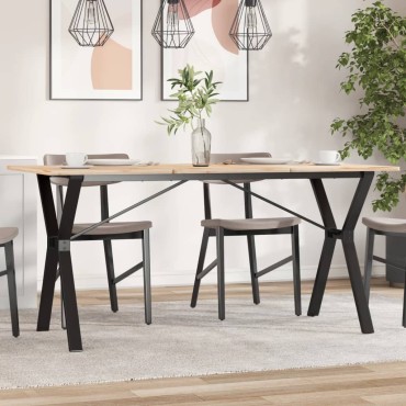 vidaXL Πόδια Τραπεζαρίας σε Σχήμα «Y» 140x60x73cm Ατσάλι 1 τεμ.