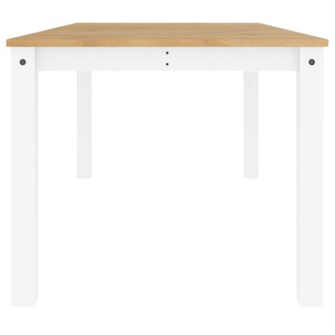 vidaXL Τραπεζαρία Panama Λευκό 180x90x75cm από Μασίφ Ξύλο Πεύκου 1 τεμ.