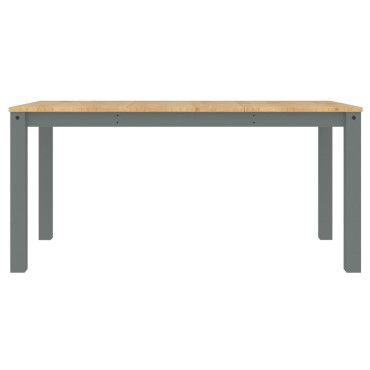 vidaXL Τραπεζαρία Panama Γκρι 160x80x75cm από Μασίφ Ξύλο Πεύκου 1 τεμ.