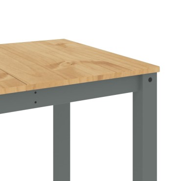 vidaXL Τραπεζαρία Panama Γκρι 160x80x75cm από Μασίφ Ξύλο Πεύκου 1 τεμ.