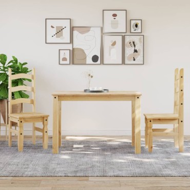vidaXL Τραπεζαρία Panama 117x60x75cm από Μασίφ Ξύλο Πεύκου 1 τεμ.