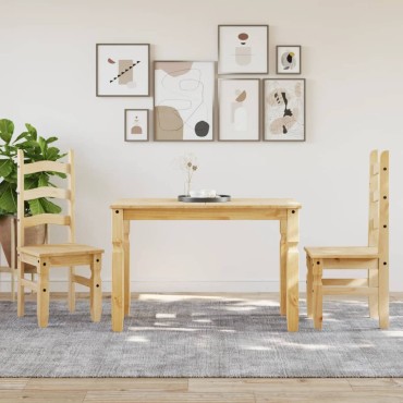vidaXL Τραπεζαρία Corona 112x60x75cm από Μασίφ Ξύλο Πεύκου 1 τεμ.