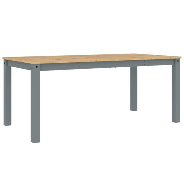 vidaXL Τραπεζαρία Panama Γκρι 180x90x75cm από Μασίφ Ξύλο Πεύκου 1 τεμ.
