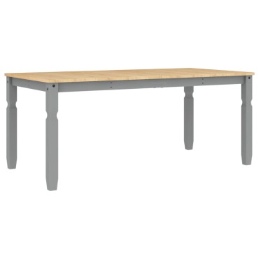 vidaXL Τραπεζαρία Corona Γκρι 180x90x75cm από Μασίφ Ξύλο Πεύκου 1 τεμ.