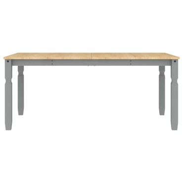 vidaXL Τραπεζαρία Corona Γκρι 180x90x75cm από Μασίφ Ξύλο Πεύκου 1 τεμ.