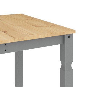 vidaXL Τραπεζαρία Corona Γκρι 180x90x75cm από Μασίφ Ξύλο Πεύκου 1 τεμ.