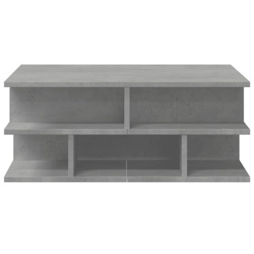 vidaXL Τραπεζάκι Σαλονιού Γκρι Σκυροδ. 70x70x29cm Επεξεργ. Ξύλο 1 τεμ.