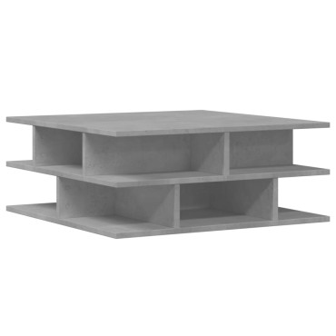 vidaXL Τραπεζάκι Σαλονιού Γκρι Σκυροδ. 70x70x29cm Επεξεργ. Ξύλο 1 τεμ.