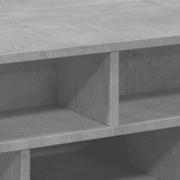 vidaXL Τραπεζάκι Σαλονιού Γκρι Σκυροδ. 70x70x29cm Επεξεργ. Ξύλο 1 τεμ.