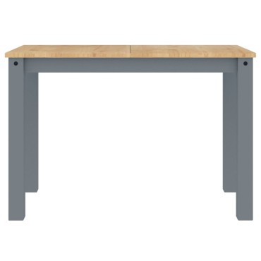 vidaXL Τραπεζαρία Panama Γκρι 117x60x75cm από Μασίφ Ξύλο Πεύκου 1 τεμ.
